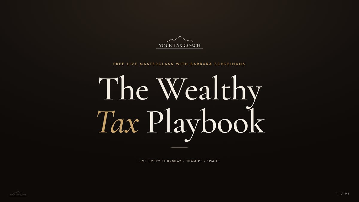 The Wealthy Tax Playbook preview